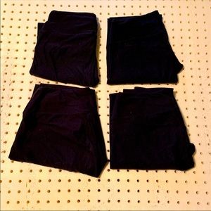 4 pairs of black LuLaRoe one size leggings